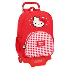 Koulureppu pyörillä Hello Kitty Spring Red (33 x 42 x 14 cm) hinta ja tiedot | Koulureput ja -laukut | hobbyhall.fi