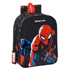 Reppu Spiderman Hero, musta, 22 x 27 x 10 cm hinta ja tiedot | Koulureput ja -laukut | hobbyhall.fi