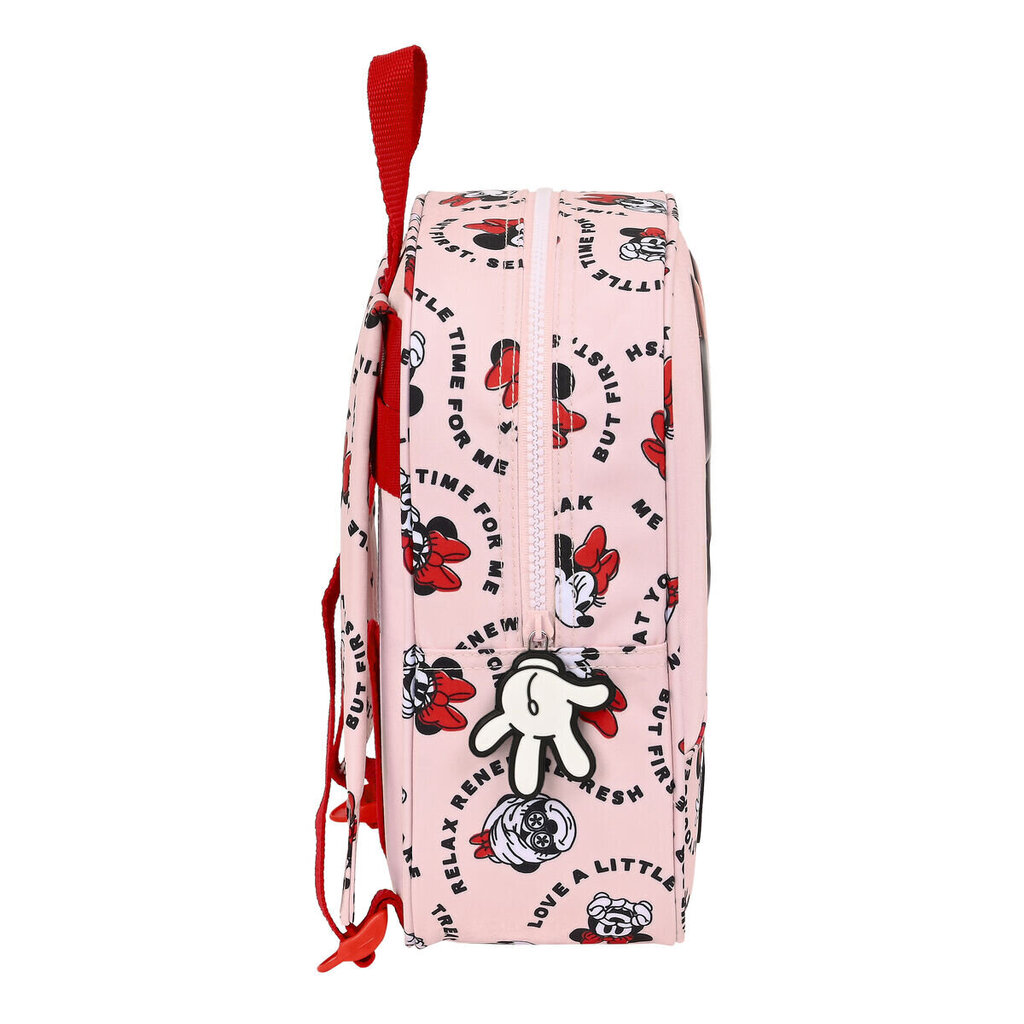 Reppu Minnie Mouse Me Time, pinkki, 22 x 27 x 10 cm hinta ja tiedot | Koulureput ja -laukut | hobbyhall.fi