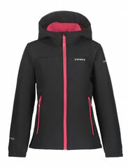 Icepeak lasten softshell-takki KOBRYN JR, musta hinta ja tiedot | Tyttöjen takit | hobbyhall.fi