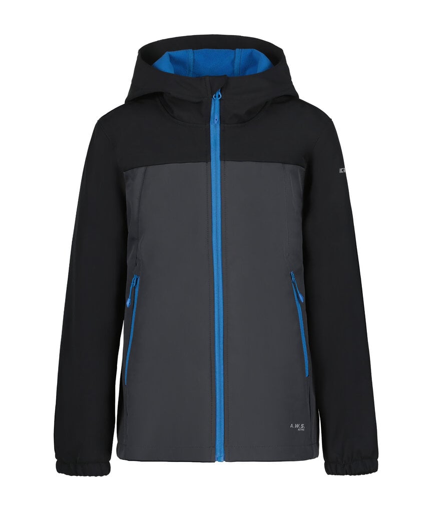 Icepeak lasten softshell-takki KONAN JR, tummanharmaa-musta hinta ja tiedot | Poikien takit | hobbyhall.fi