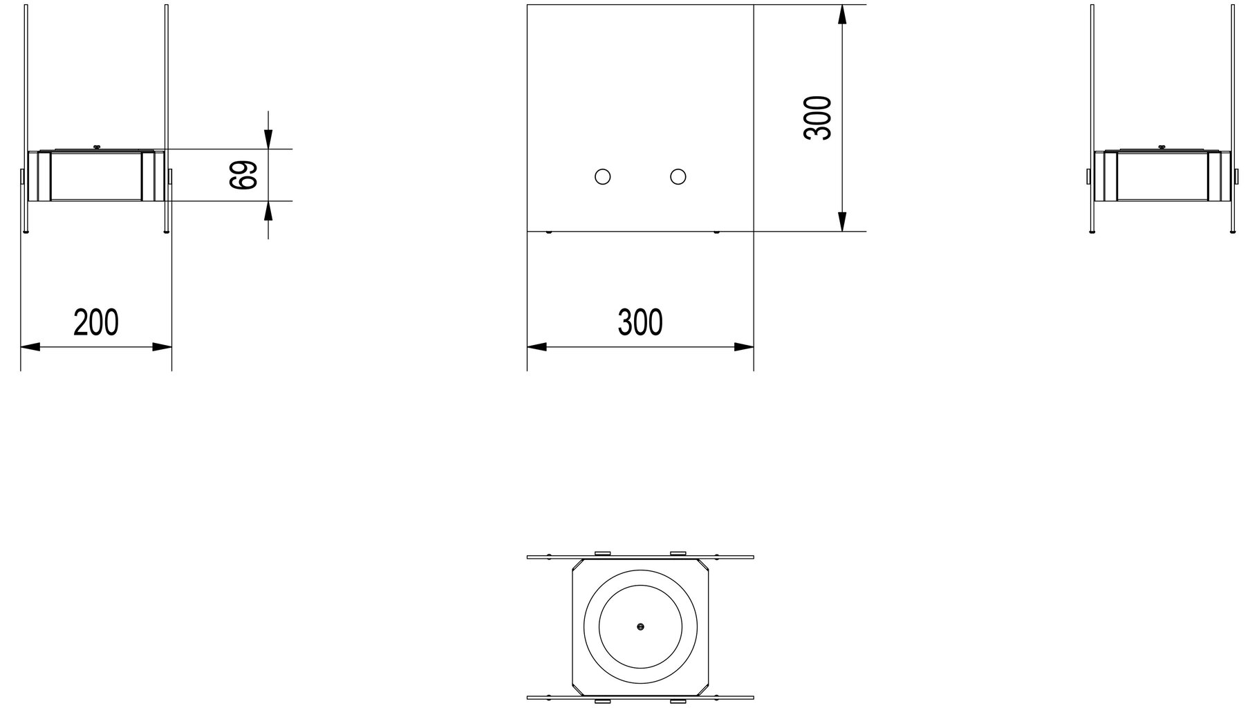 Etanolitakka NEST 300x300 hinta ja tiedot | Takat | hobbyhall.fi