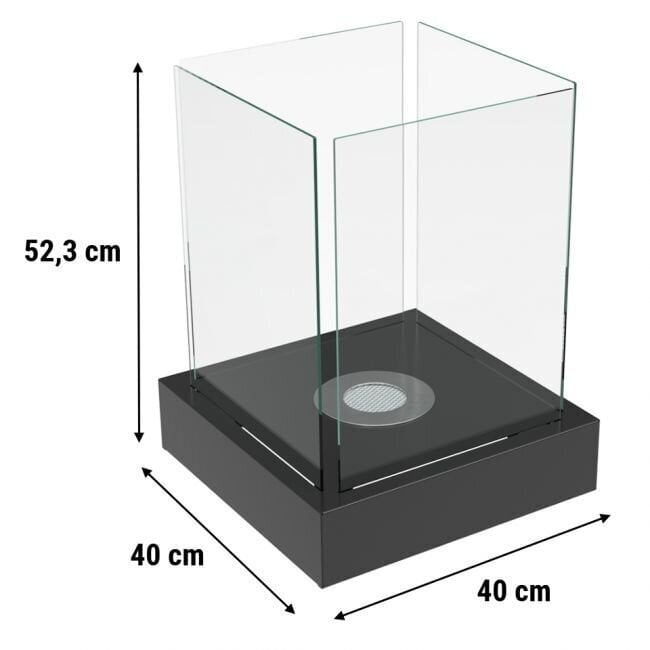 Etanolitakka Tango 4 - 30 x 30 x 30cm Musta hinta ja tiedot | Takat | hobbyhall.fi