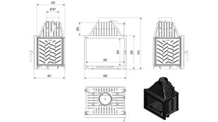 Valurautatakka ZUZIA 16 kW Ø 200 DECO hinta ja tiedot | Takat | hobbyhall.fi