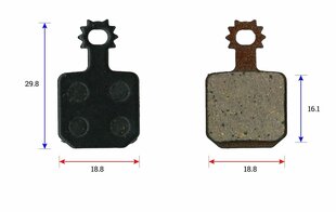 Levyjarrupala (pari), Baradine hinta ja tiedot | Muut polkupyörän varaosat | hobbyhall.fi