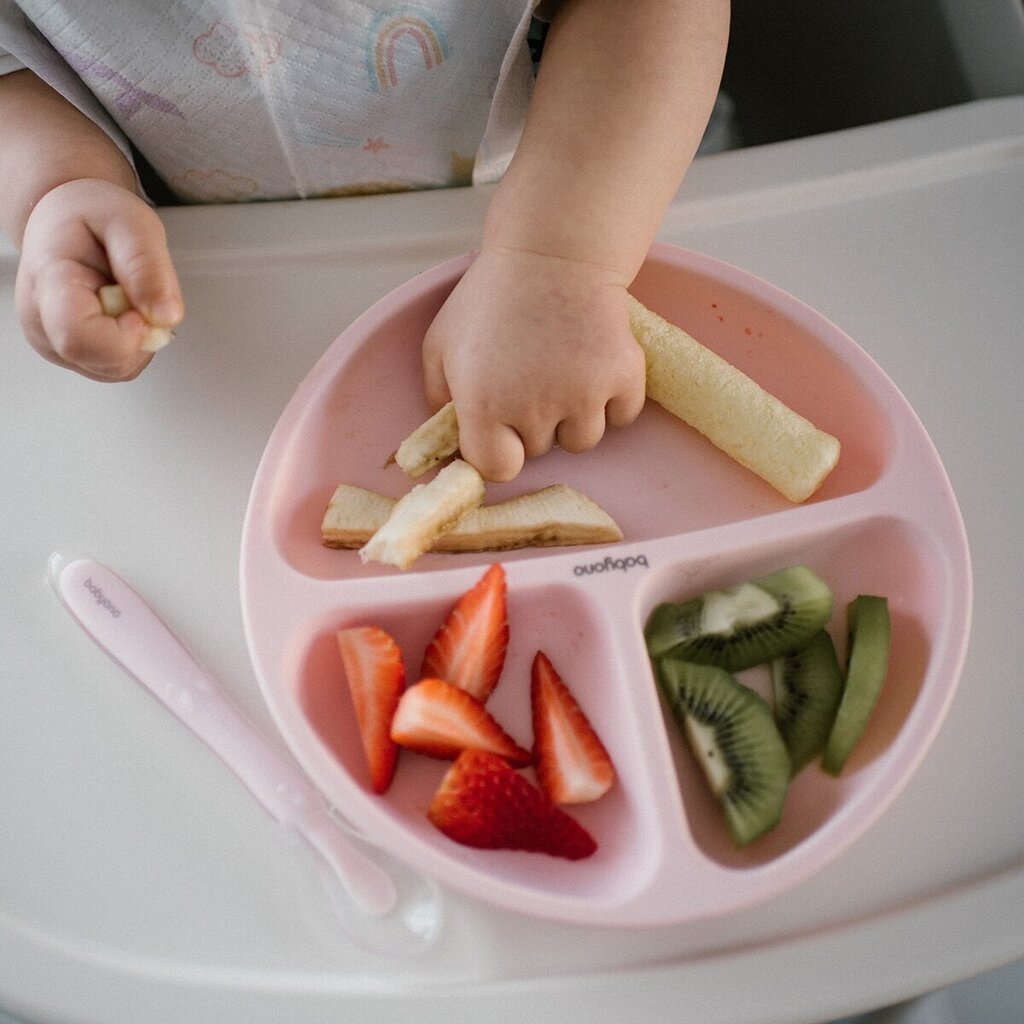 Neslystanti lėkštutė BabyOno 1482/02, rožinė hinta ja tiedot | Vauvan ja lasten astiat | hobbyhall.fi