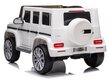 Yksipaikkainen sähköauto lapsille Mercedes G500, valkoinen hinta ja tiedot | Lasten sähköautot | hobbyhall.fi