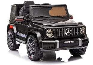 Lasten sähkökäyttöinen kaksipaikkainen jeeppi Mercedes G63 AMG BBH-002, musta hinta ja tiedot | Lasten sähköautot | hobbyhall.fi