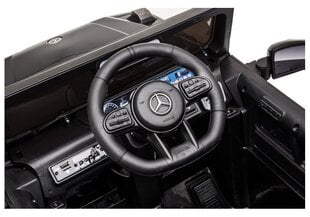 Lasten sähkökäyttöinen kaksipaikkainen jeeppi Mercedes G63 AMG BBH-002, musta hinta ja tiedot | Lasten sähköautot | hobbyhall.fi