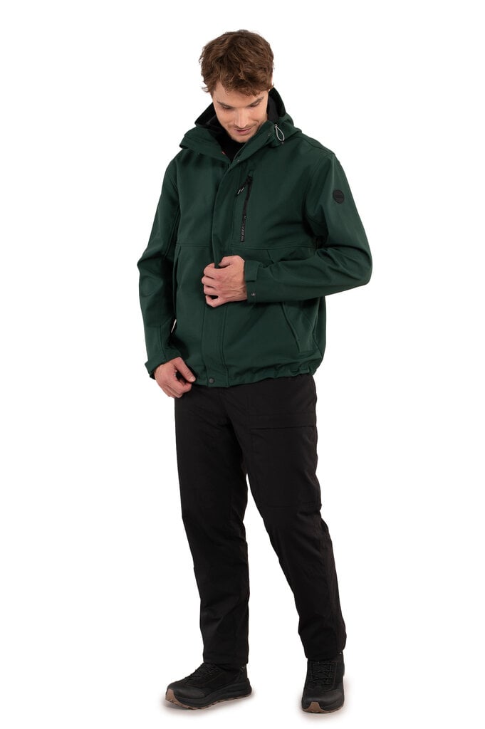 Icepeak miesten softshell-takki ADONO, tummanvihreä hinta ja tiedot | Miesten ulkoilutakit | hobbyhall.fi