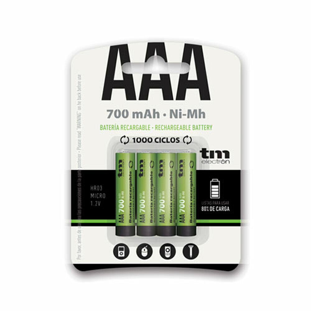 TM Electron R03 700 mAh kennot, 4 kpl. hinta ja tiedot | Paristot | hobbyhall.fi