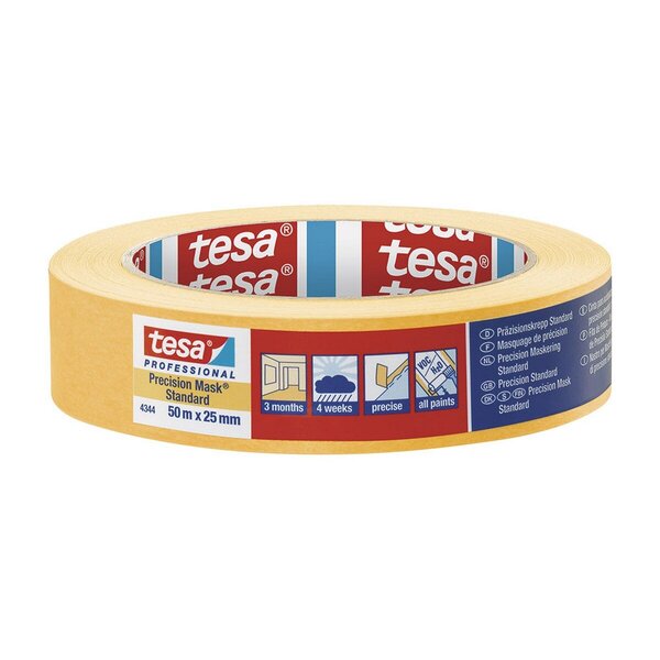 Teippi Tesa Precision Mask 4344 Standard, 50 m x 25 mm