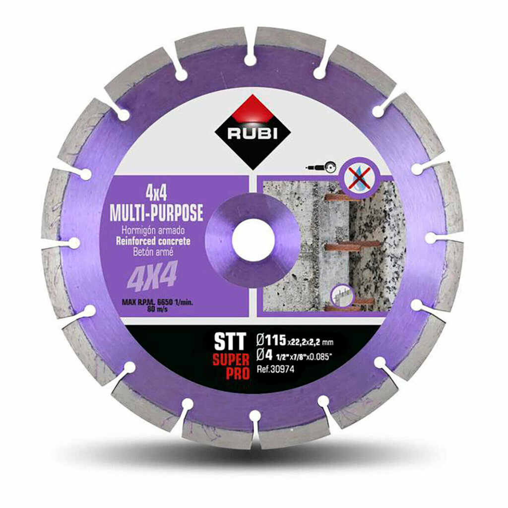 Timanttilaikka betonille Rubi superpro 30974 hinta ja tiedot | Käsityökalut | hobbyhall.fi