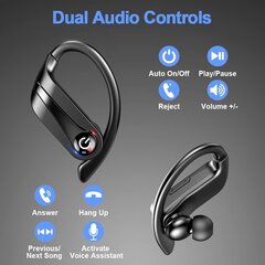 Bluetooth 5.1 Headphones Sport, Black, Power Q20 Pro hinta ja tiedot | Kuulokkeet | hobbyhall.fi