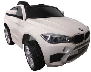 Lasten sähköauto BMW X6M, valkoinen hinta ja tiedot | Lasten sähköautot | hobbyhall.fi