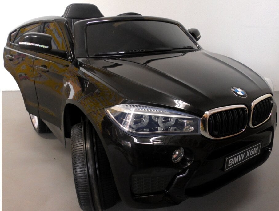 Lasten sähköauto BMW X6M, musta hinta ja tiedot | Lasten sähköautot | hobbyhall.fi