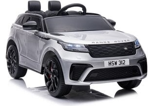 Lean Cars Range Rover QY2088 kaksipaikkainen lasten auto, hopea hinta ja tiedot | Lasten sähköautot | hobbyhall.fi