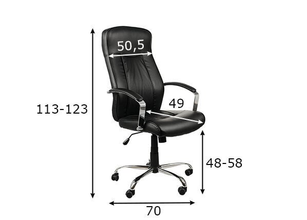 Työtuoli Stema ZN-9152, musta hinta ja tiedot | Toimistotuolit | hobbyhall.fi