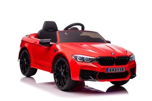 BMW M5 SX2118 yksipaikkainen sähköauto lapsille, punainen hinta ja tiedot | Lasten sähköautot | hobbyhall.fi