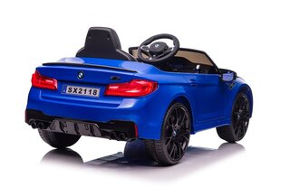 BMW M5 SX2118 yksipaikkainen sähköauto lapsille, sininen hinta ja tiedot | Lasten sähköautot | hobbyhall.fi