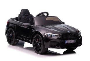 BMW M5 SX2118 yksipaikkainen sähköauto lapsille, musta hinta ja tiedot | Lasten sähköautot | hobbyhall.fi