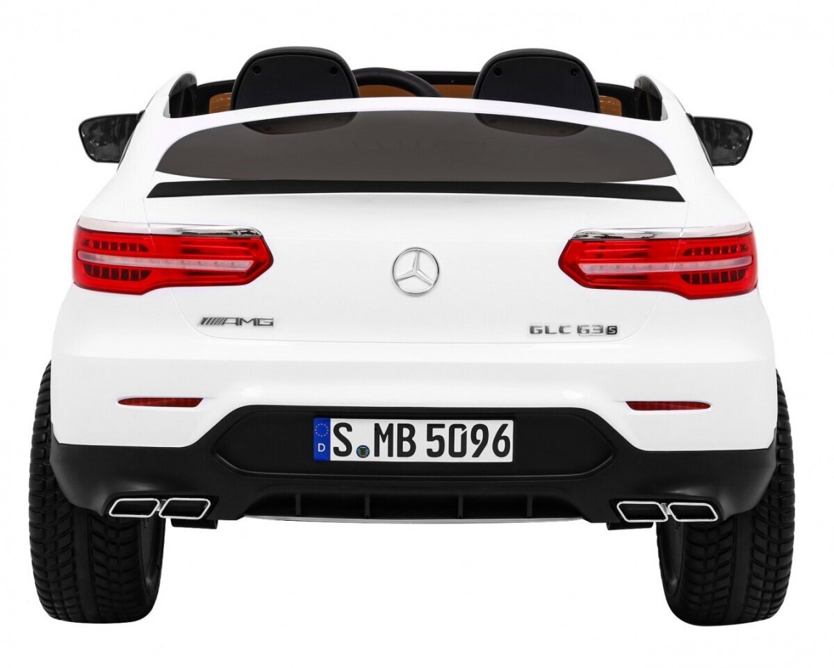 Kaksipaikkainen sähköauto Mercedes GLC 63S, valkoinen hinta ja tiedot | Lasten sähköautot | hobbyhall.fi