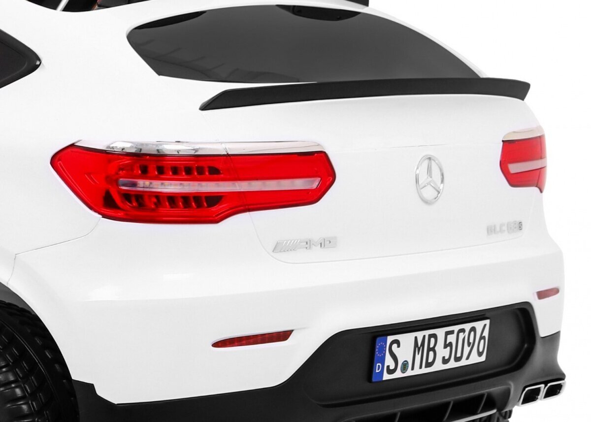 Kaksipaikkainen sähköauto Mercedes GLC 63S, valkoinen hinta ja tiedot | Lasten sähköautot | hobbyhall.fi