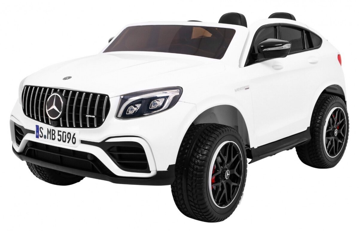 Kaksipaikkainen sähköauto Mercedes GLC 63S, valkoinen hinta ja tiedot | Lasten sähköautot | hobbyhall.fi