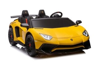 Lamborghini XXL A8803 sähköauto, keltainen hinta ja tiedot | Lasten sähköautot | hobbyhall.fi