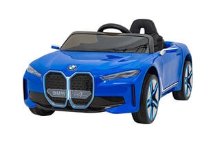 Yksipaikkainen lasten sähköauto BMW I4, sininen hinta ja tiedot | Lasten sähköautot | hobbyhall.fi