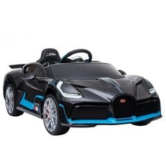 Yksipaikkainen lasten sähköauto Bugatti Divo, mustaksi maalattu hinta ja tiedot | Lasten sähköautot | hobbyhall.fi