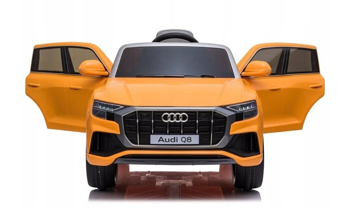 Lasten sähköauto Audi Q8, oranssi hinta ja tiedot | Lasten sähköautot | hobbyhall.fi