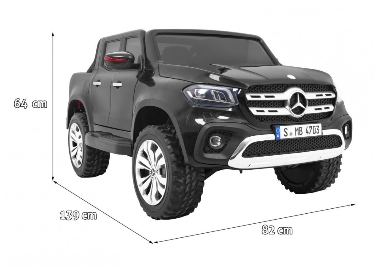 Mercedes Benz X-Class Musta hinta ja tiedot | Lasten sähköautot | hobbyhall.fi