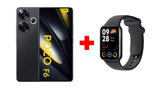 Xiaomi Poco F6 5G 12/512GB Black + Xiaomi Smart Band 8 Pro Black hinta ja tiedot | Matkapuhelimet | hobbyhall.fi