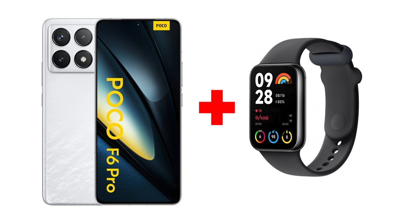 Xiaomi Poco F6 Pro 5G 12/512GB White + Xiaomi Smart Band 8 Pro Black hinta ja tiedot | Matkapuhelimet | hobbyhall.fi