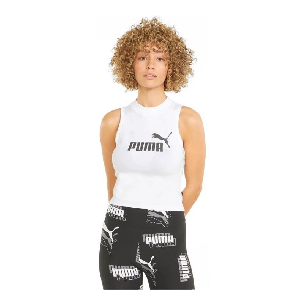 Naisten urheilupaita Puma Essentials High Neck, valkoinen hinta ja tiedot | Naisten urheiluvaatteet | hobbyhall.fi