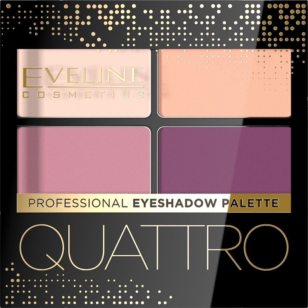 Quattro Professional Eyeshadow Palette luomiväripaletti 03 3.2g hinta ja tiedot | Silmämeikit | hobbyhall.fi