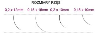 Tekoripset Syis, musta, 0,15 x 10 mm hinta ja tiedot | Irtoripset ja ripsentaivuttimet | hobbyhall.fi