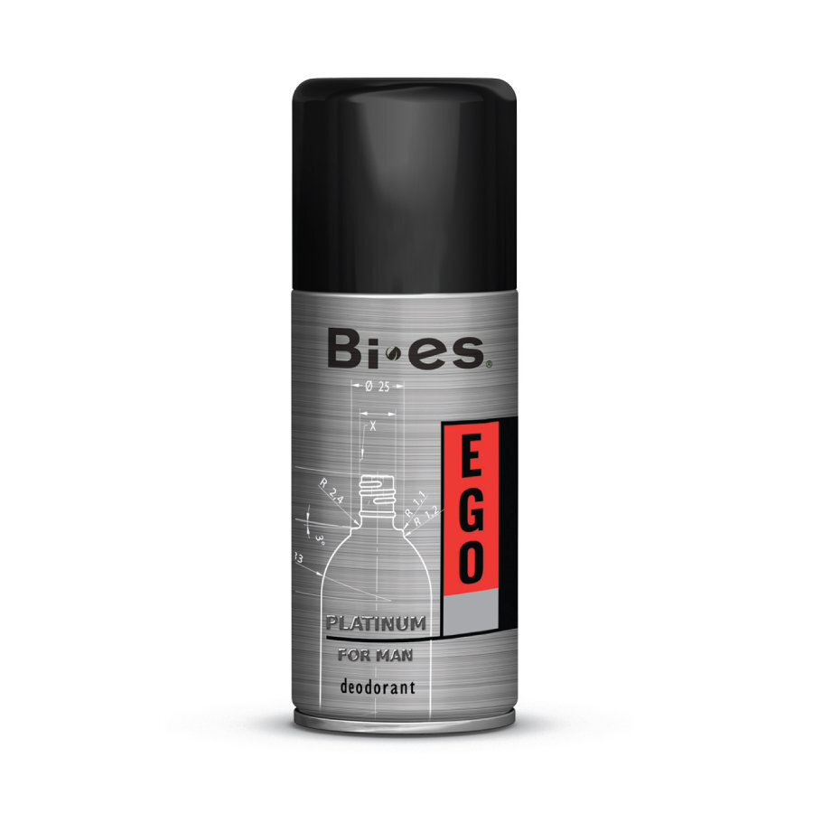 Deodorantti Bi-es Ego Platinum miehille, 150 ml hinta ja tiedot | Deodorantit | hobbyhall.fi