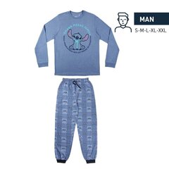 Miesten pyjamat Stitch S0729041, sininen hinta ja tiedot | Miesten kylpytakit ja pyjamat | hobbyhall.fi