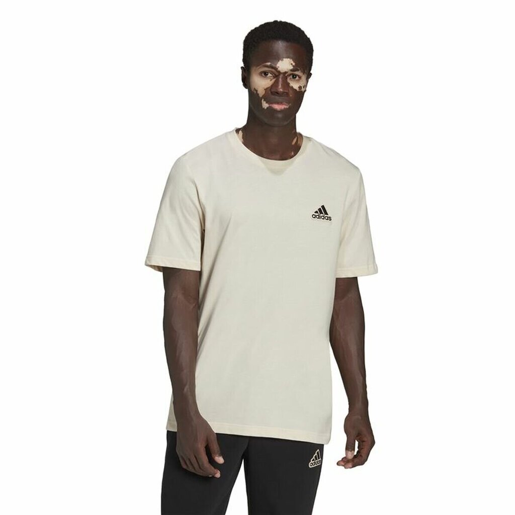 Adidas Essentials Feelcomfy lyhythihainen T-paita miehille, valkoinen hinta ja tiedot | Miesten urheiluvaatteet | hobbyhall.fi