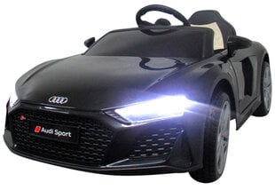 Sähköauto AUDI R8 SPORT, kaukosäätimellä, Musta hinta ja tiedot | Lasten sähköautot | hobbyhall.fi