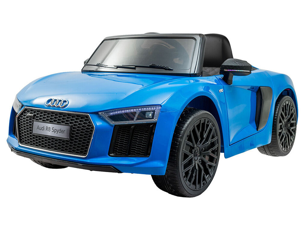 Lasten sähköauto Audi R8 Spyder, sininen PA0182 hinta ja tiedot | Lasten sähköautot | hobbyhall.fi