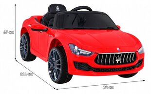 Maserati Ghibli SL631, yksipaikkainen sähköauto lapsille, punainen hinta ja tiedot | Maserati Ulkoilu | hobbyhall.fi