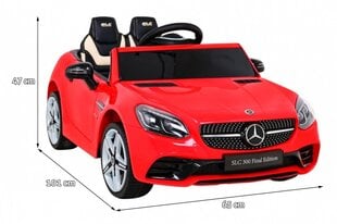 Yksipaikkainen lasten sähköauto Mercedes BENZ SLC300, punainen hinta ja tiedot | Lasten sähköautot | hobbyhall.fi