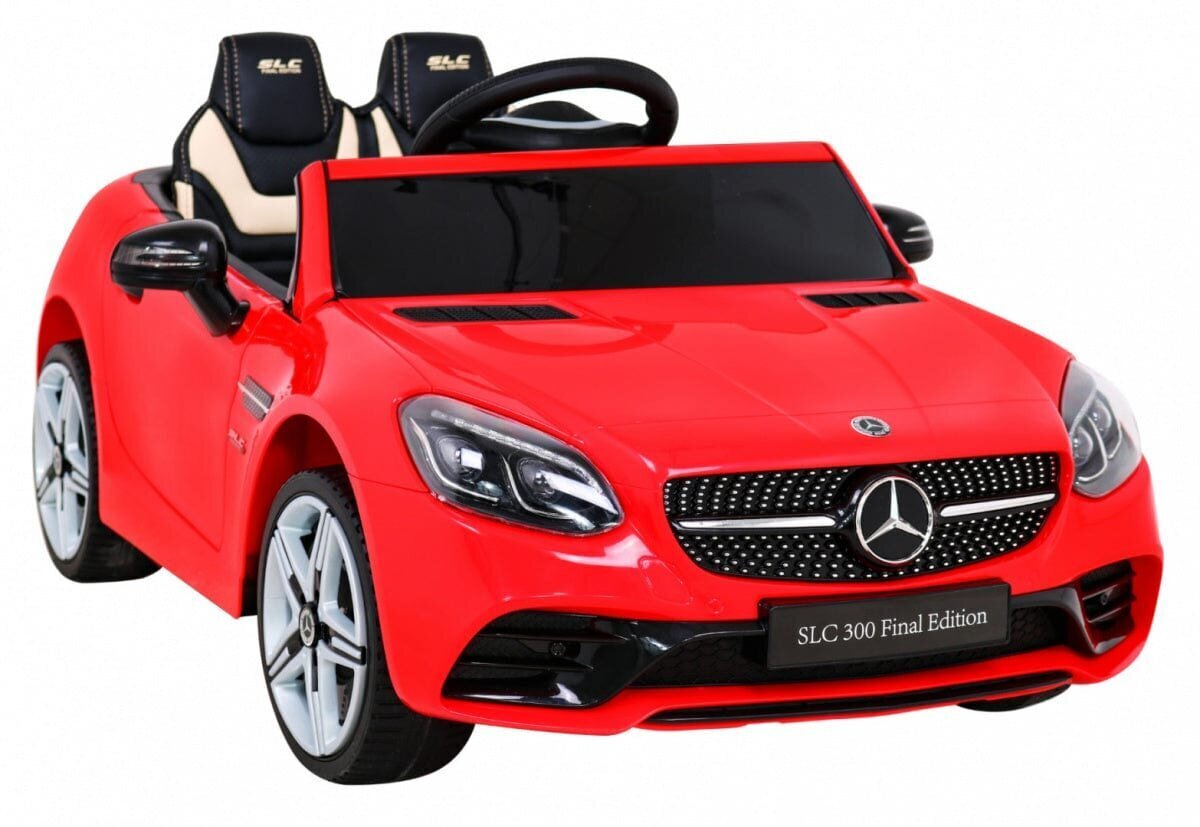 Yksipaikkainen lasten sähköauto Mercedes BENZ SLC300, punainen hinta ja tiedot | Lasten sähköautot | hobbyhall.fi