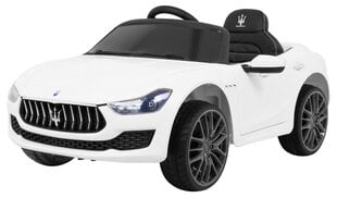 Lasten yksipaikkainen sähköauto Maserati Ghibli SL631, valkoinen hinta ja tiedot | Maserati Ulkoilu | hobbyhall.fi
