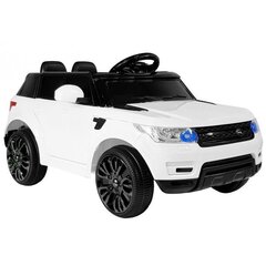 Kaksipaikkainen sähköauto lapsille Lean Toys HL1638, valkoinen hinta ja tiedot | Lasten sähköautot | hobbyhall.fi