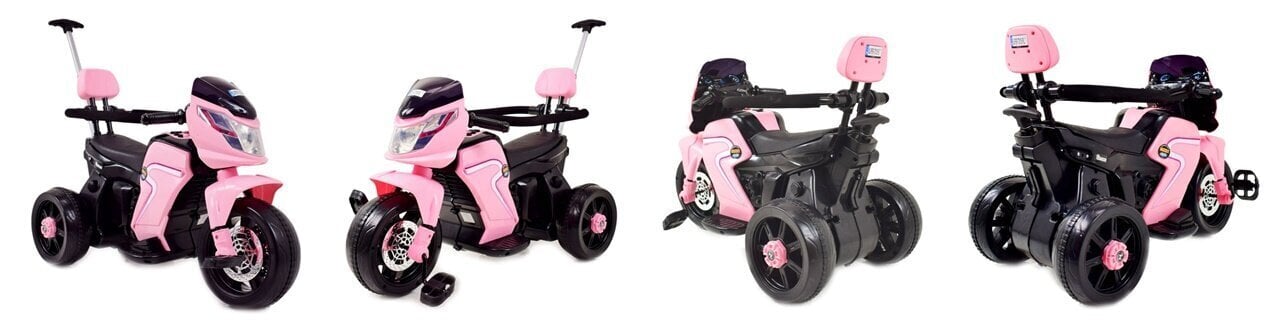 Sähkömoottoripyörä lapsille Super Toys HL108, vaaleanpunainen hinta ja tiedot | Lasten sähköautot | hobbyhall.fi