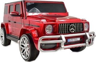 Kaksipaikkainen sähköauto lapsille Mercedes G63 AMG S-307, punainen hinta ja tiedot | Lasten sähköautot | hobbyhall.fi